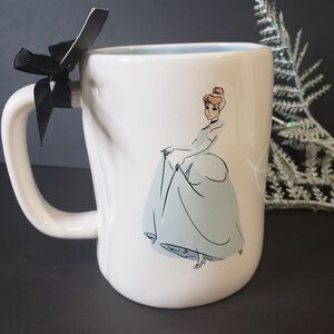 NEW Rae Dunn Disney Collectible Cinderella Double Sided Stoneware Mug